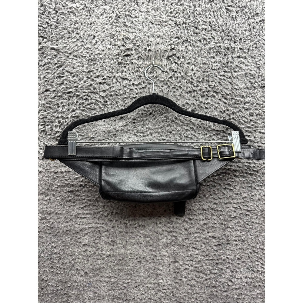 Vintage Coach Canteen Leather Waist Pouch Belt Bag Fanny‎ Pack Black Unisex - Picture 2 of 12